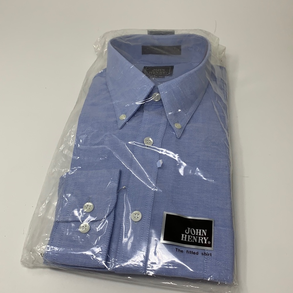 Men’s John Henry Long Sleeve fitted shirt NWT